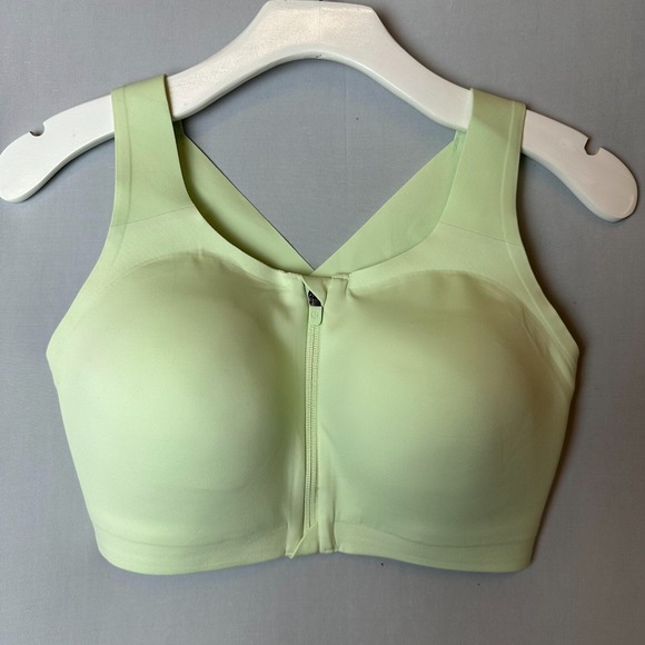 Lululemon Bra Womens 32C Green Sports Enlite Front Zip High Support Running - Picture 2 of 13
